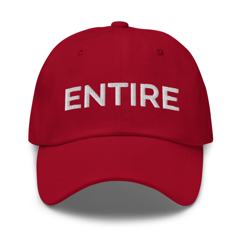 Entire Hat - Cranberry