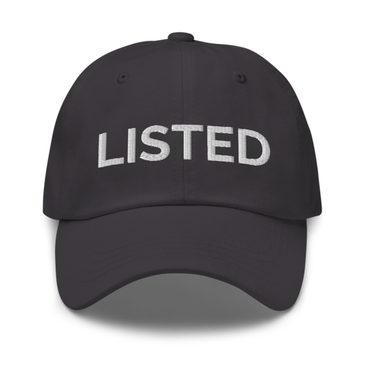 Listed Hat - Dark Grey