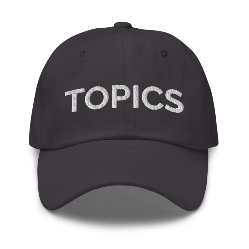 Topics Hat - Dark Grey