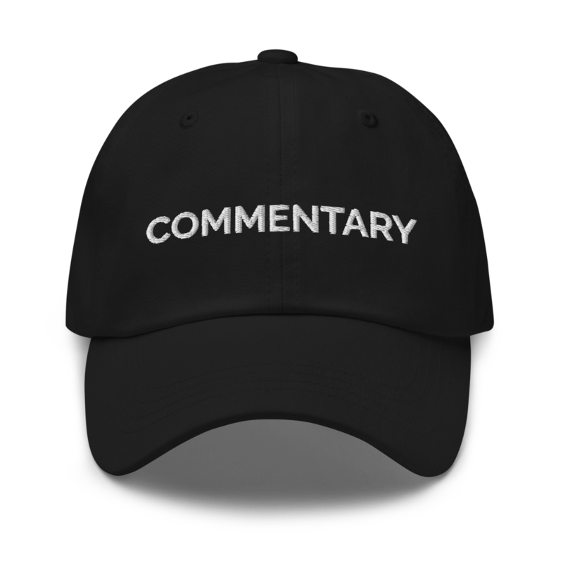 Commentary Hat - Black