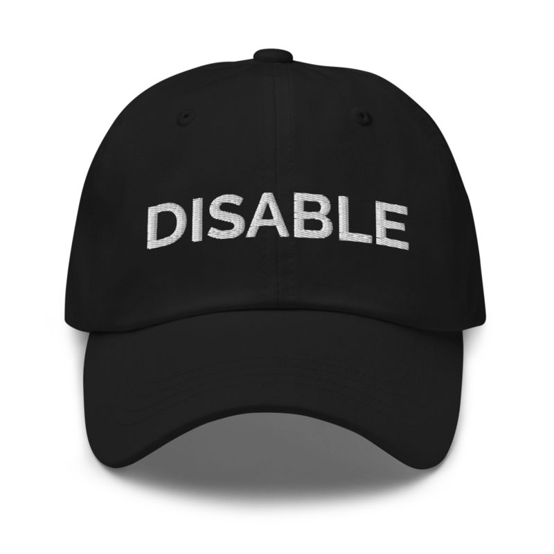 Disable Hat - Black