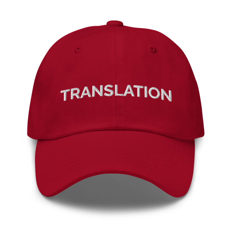 Translation Hat - Cranberry