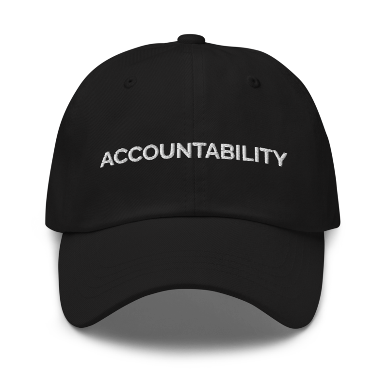 Accountability Hat - Black
