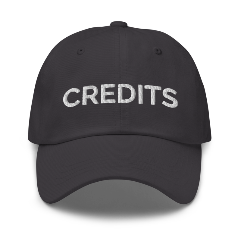 Credits Hat - Dark Grey