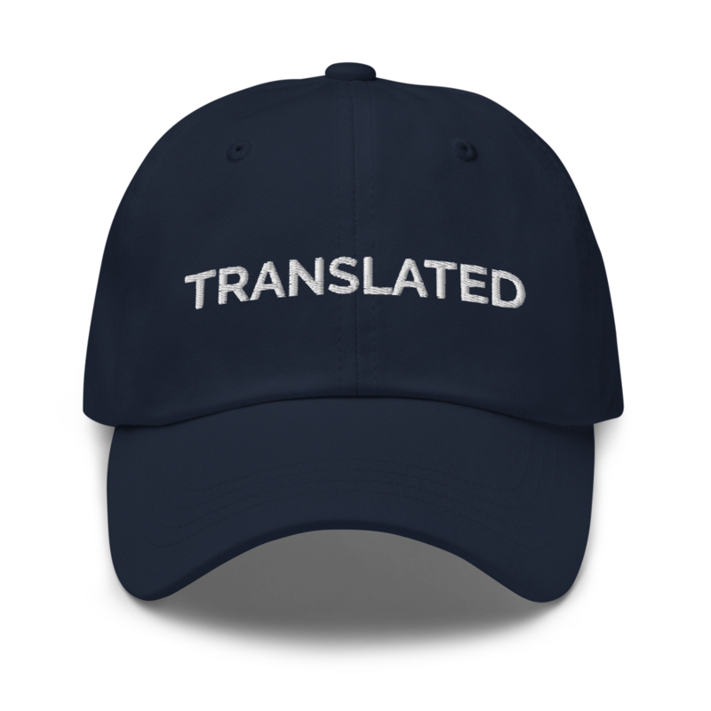 Translated Hat - Navy