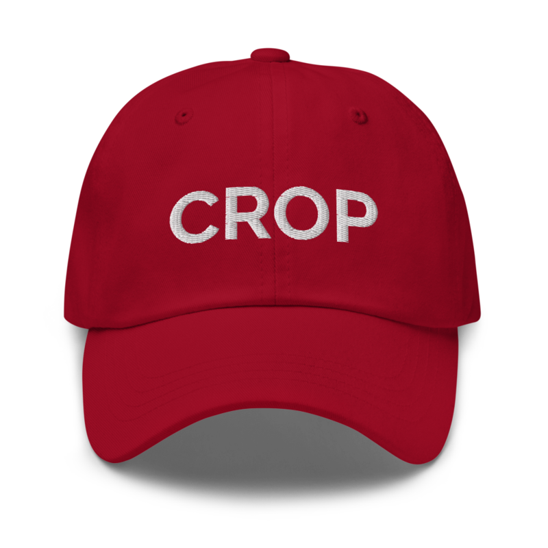 Crop Hat - Cranberry