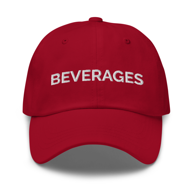Beverages Hat - Cranberry