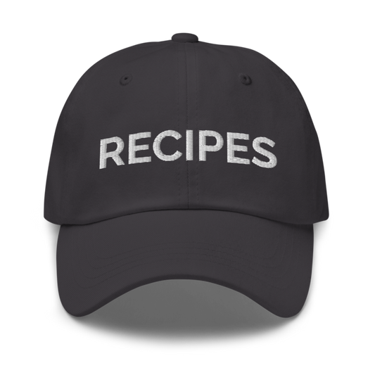 Recipes Hat - Dark Grey