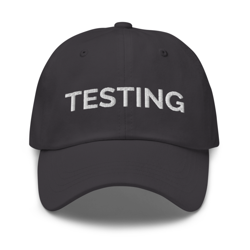 Testing Hat - Dark Grey