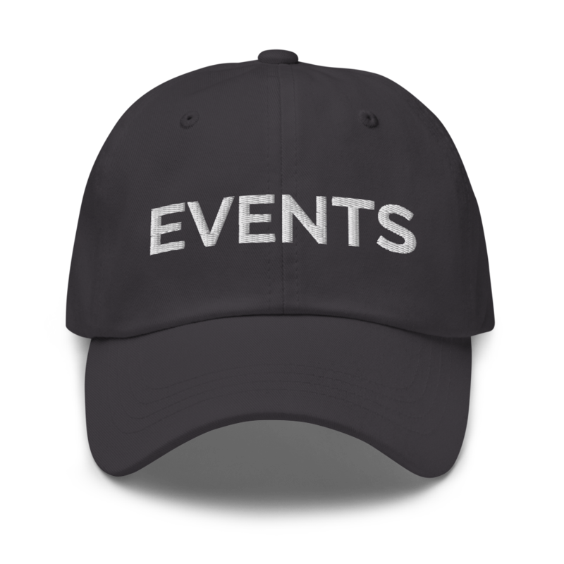 Events Hat - Dark Grey