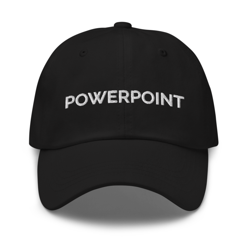 Powerpoint Hat - Black