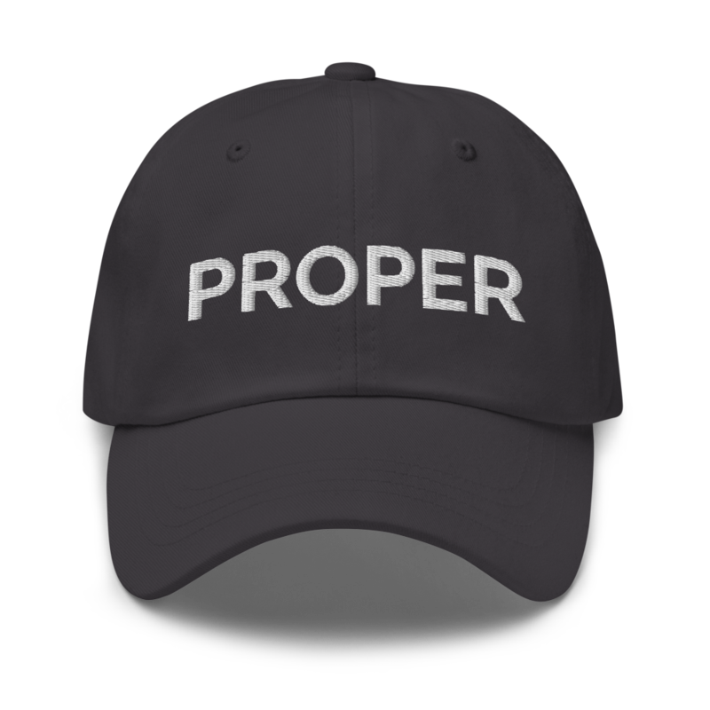 Proper Hat - Dark Grey