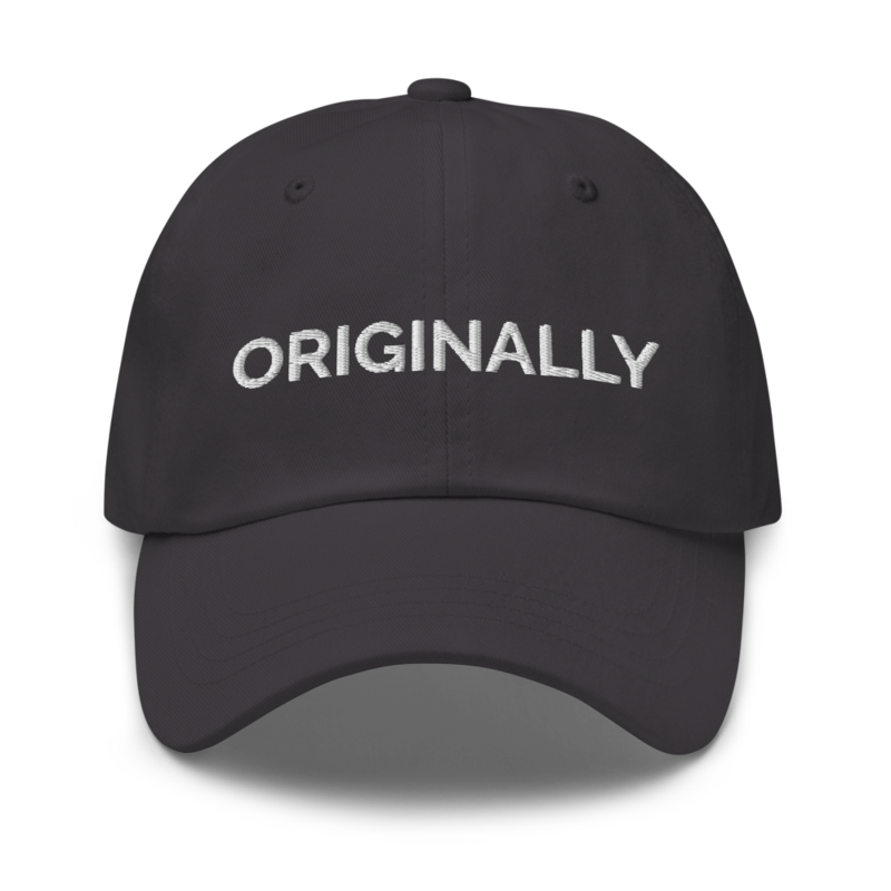 Originally Hat - Dark Grey
