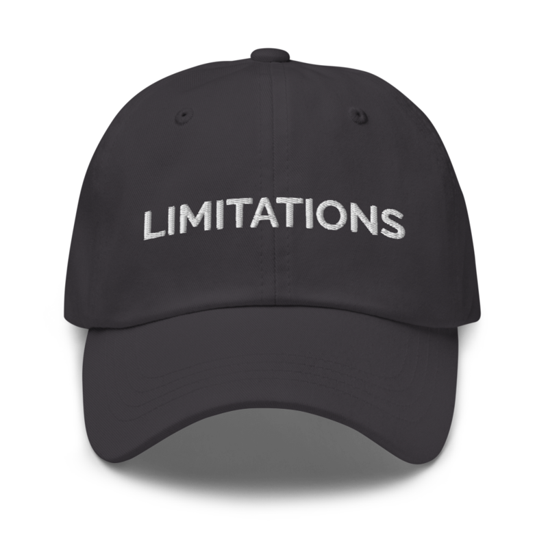 Limitations Hat - Dark Grey