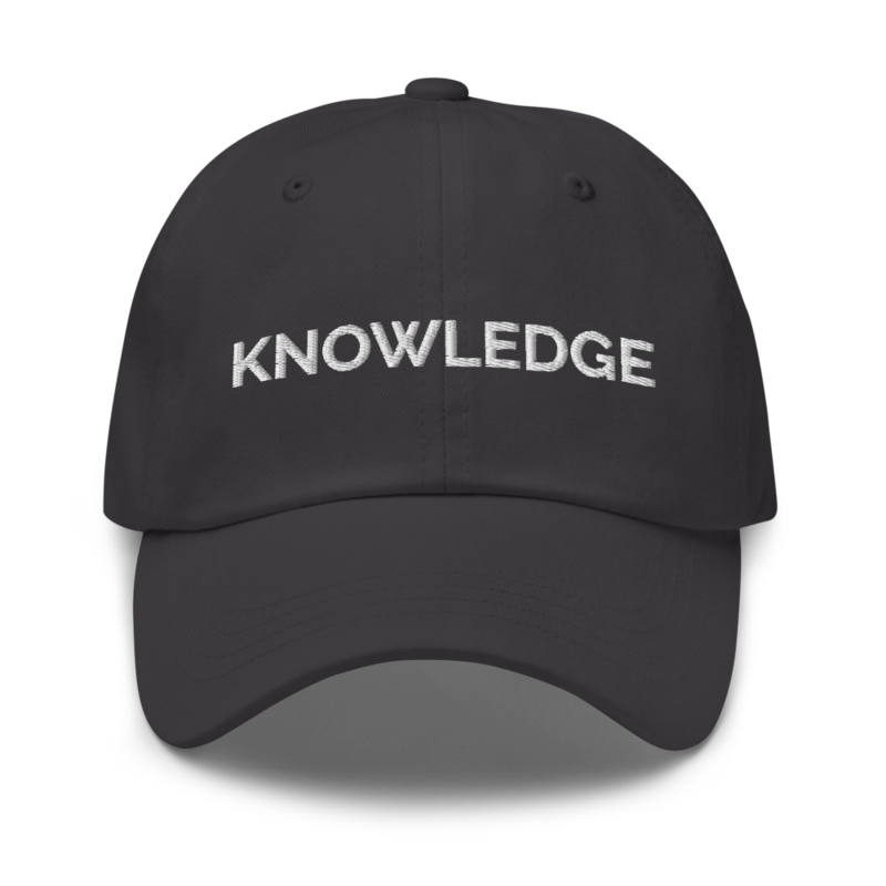 Knowledge Hat - Dark Grey