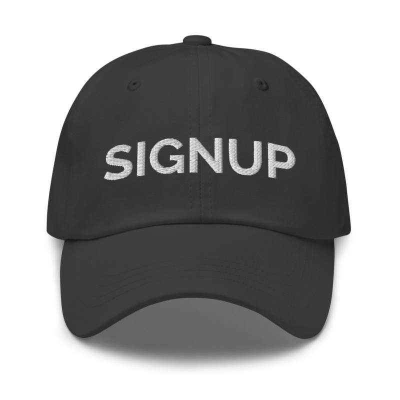 Signup Hat - Dark Grey