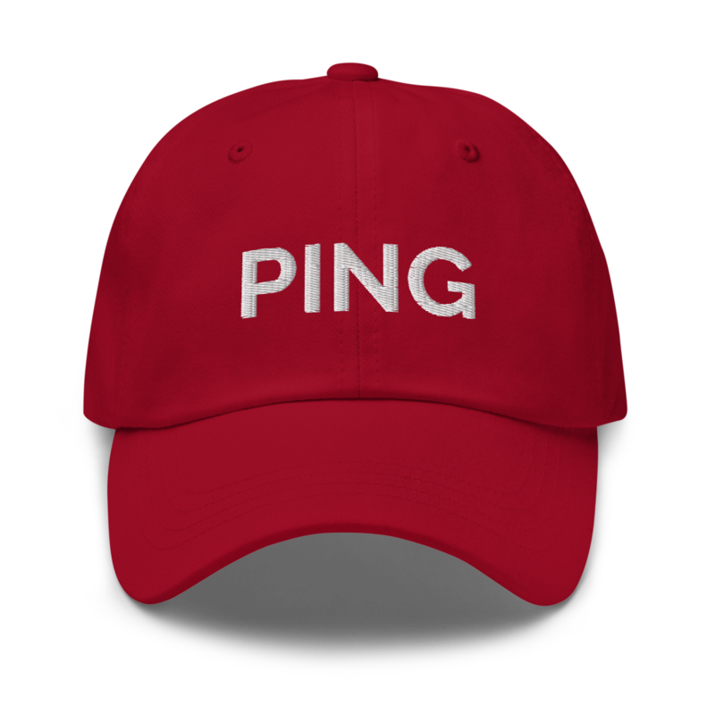 Ping Hat - Cranberry