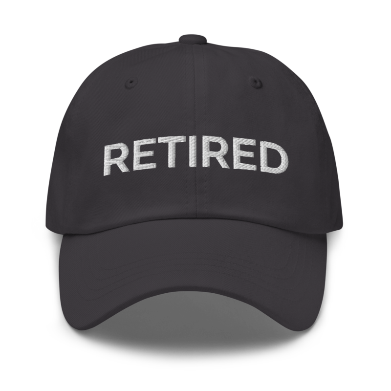 Retired Hat - Dark Grey