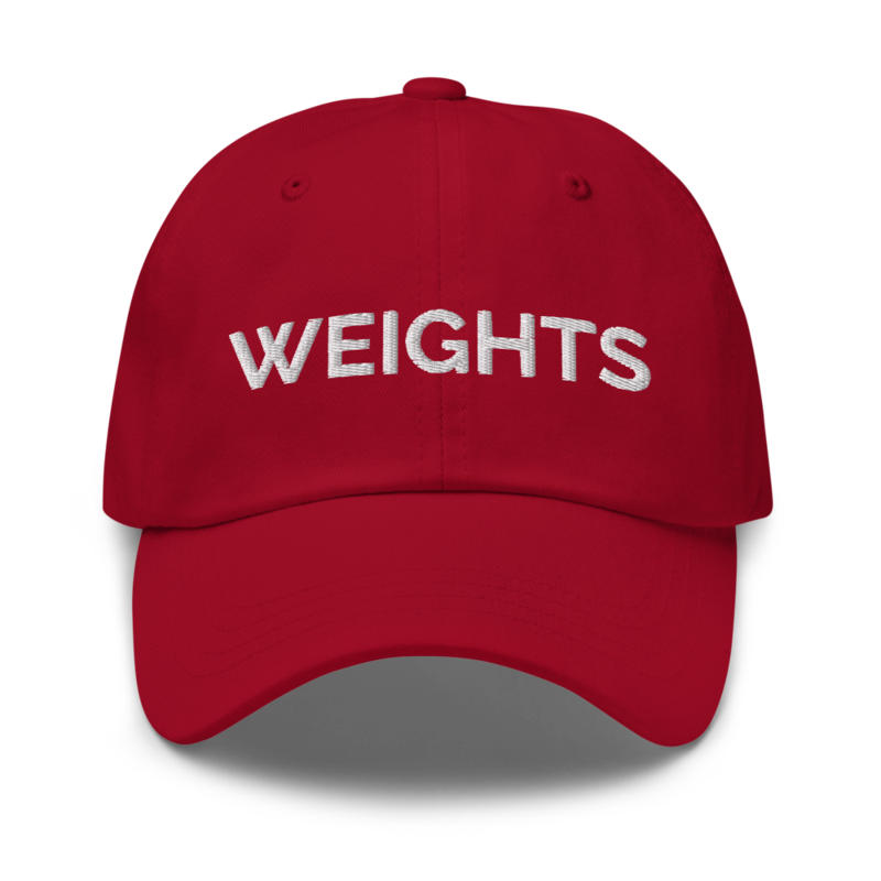 Weights Hat - Cranberry