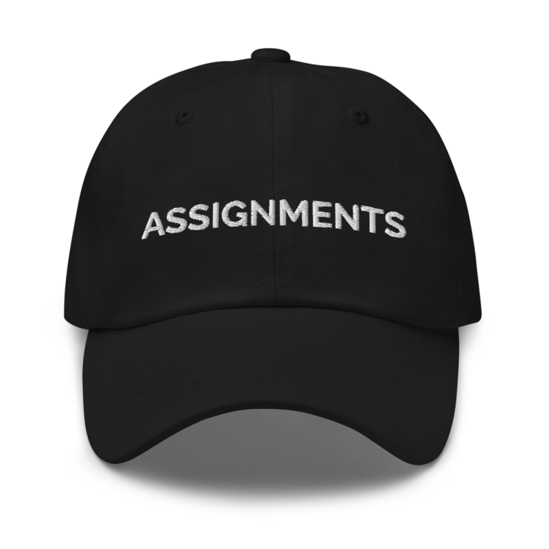 Assignments Hat - Black