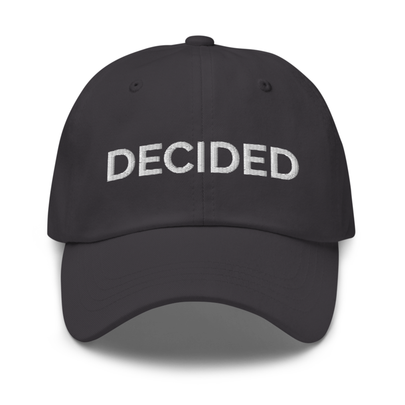 Decided Hat - Dark Grey