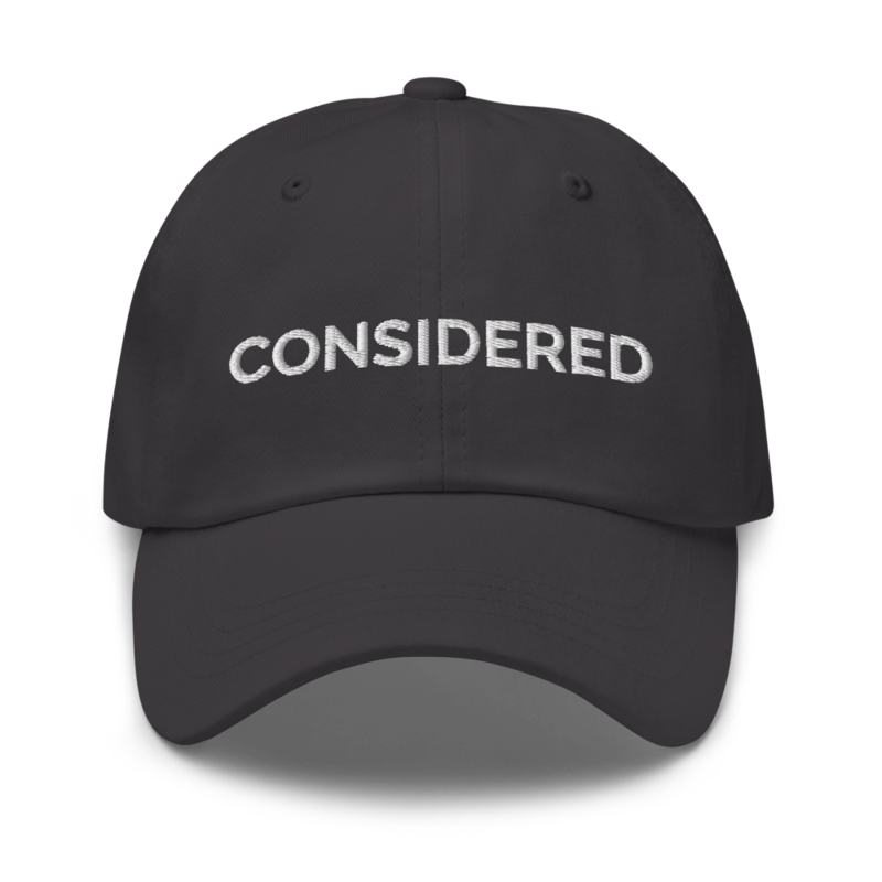 Considered Hat - Dark Grey