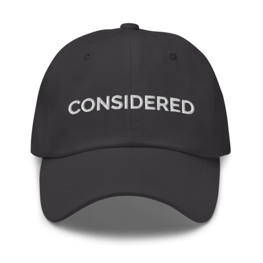 Considered Hat - Dark Grey