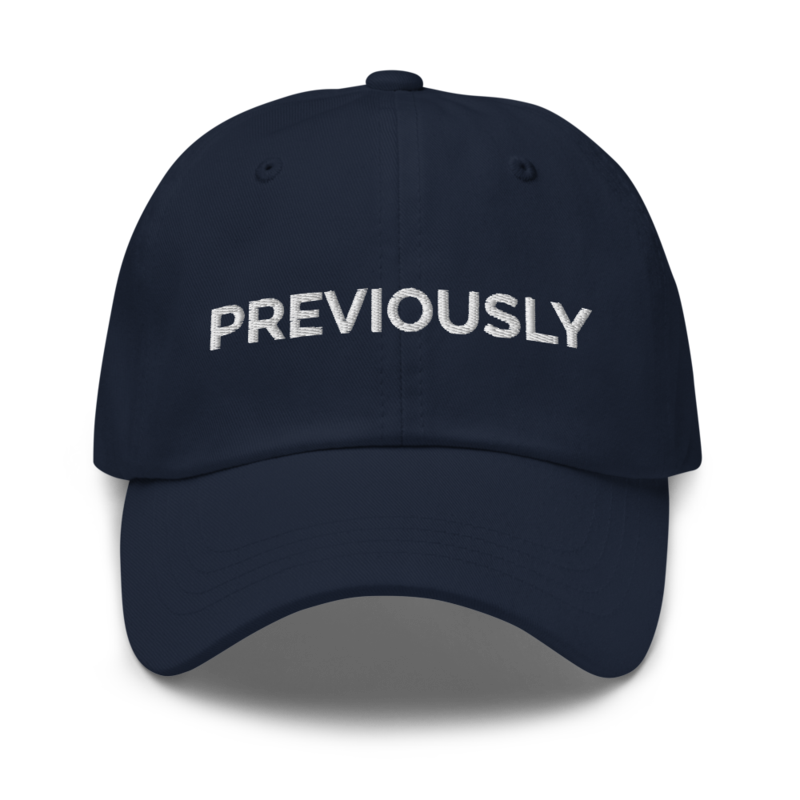 Previously Hat - Navy