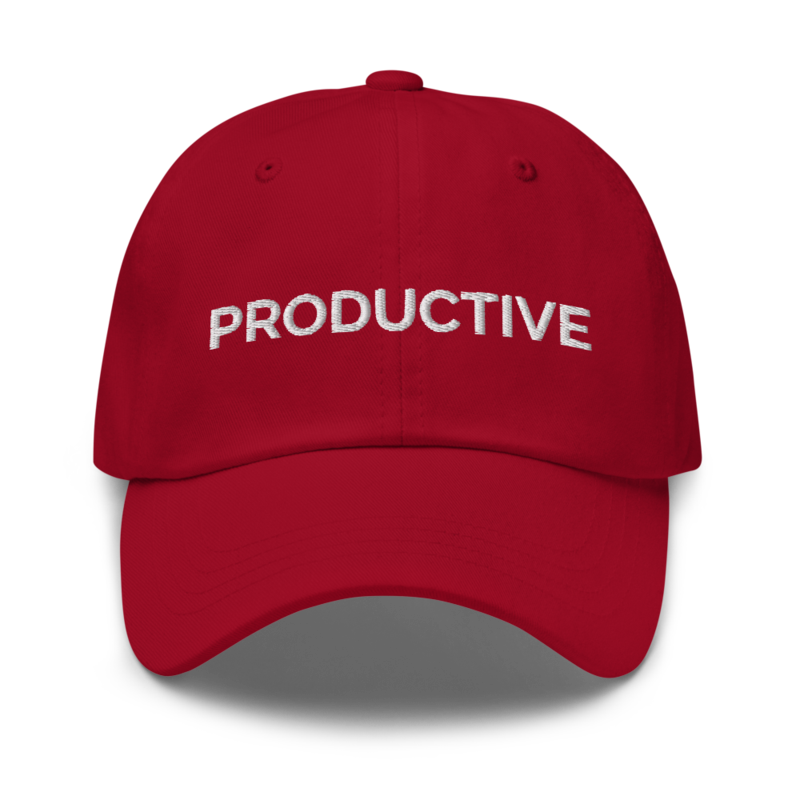 Productive Hat - Cranberry