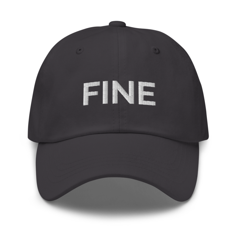 Fine Hat - Dark Grey