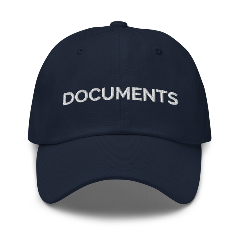 Documents Hat - Navy