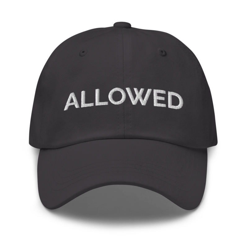 Allowed Hat - Dark Grey