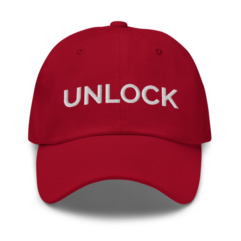 Unlock Hat - Cranberry