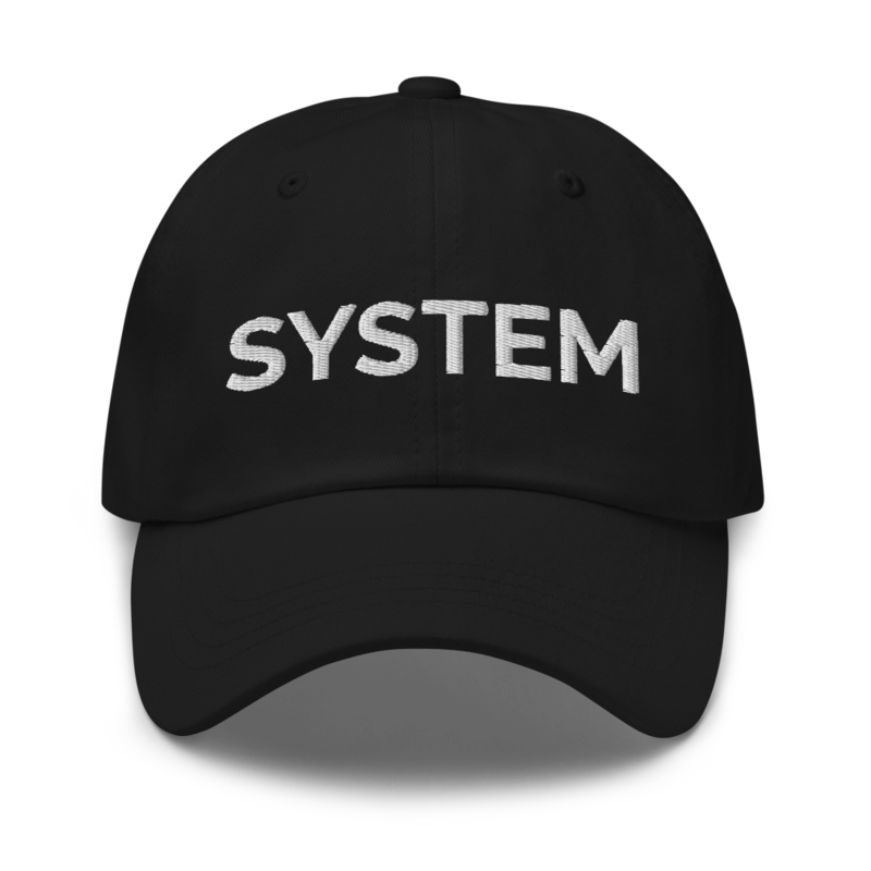 System Hat - Black