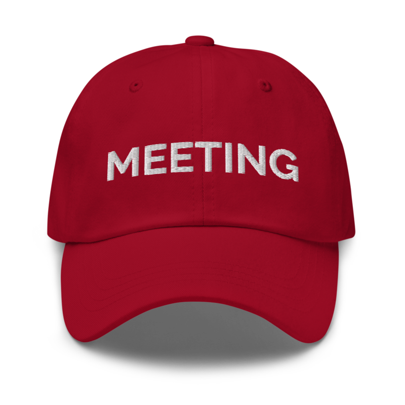 Meeting Hat - Cranberry