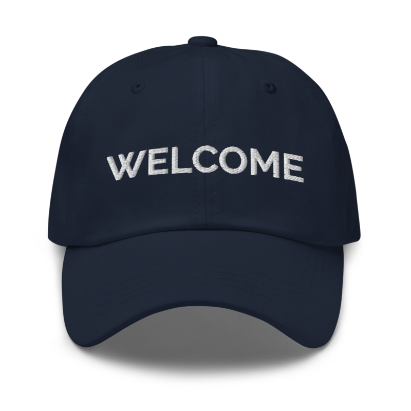 Welcome Hat - Navy