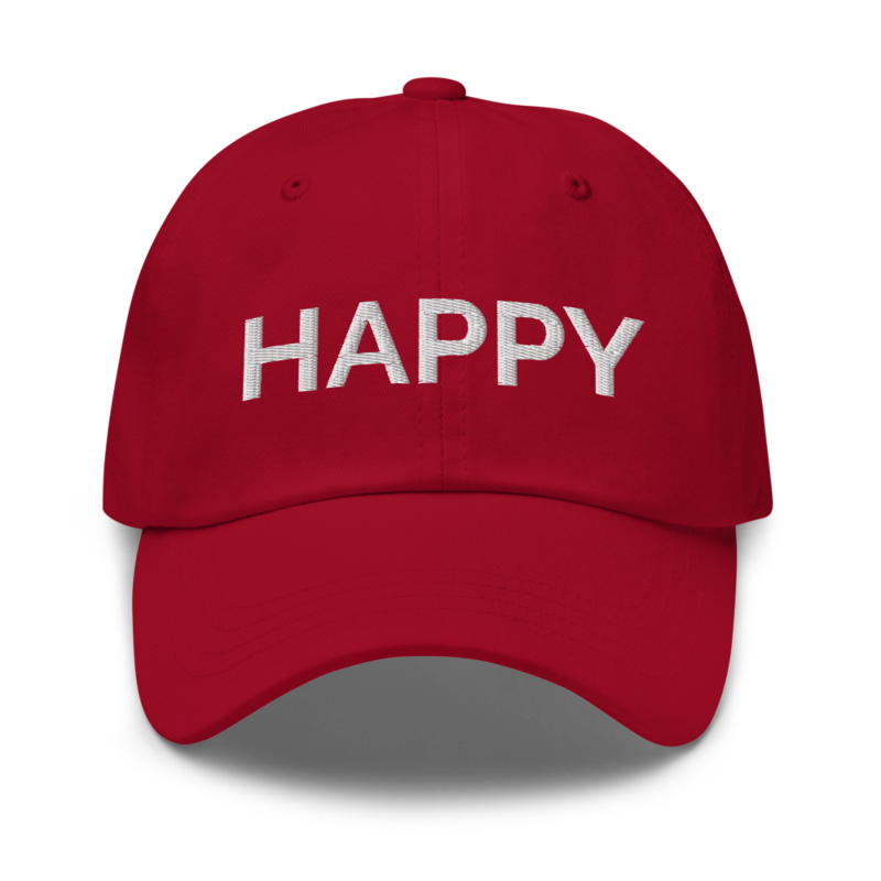 Happy Hat - Cranberry