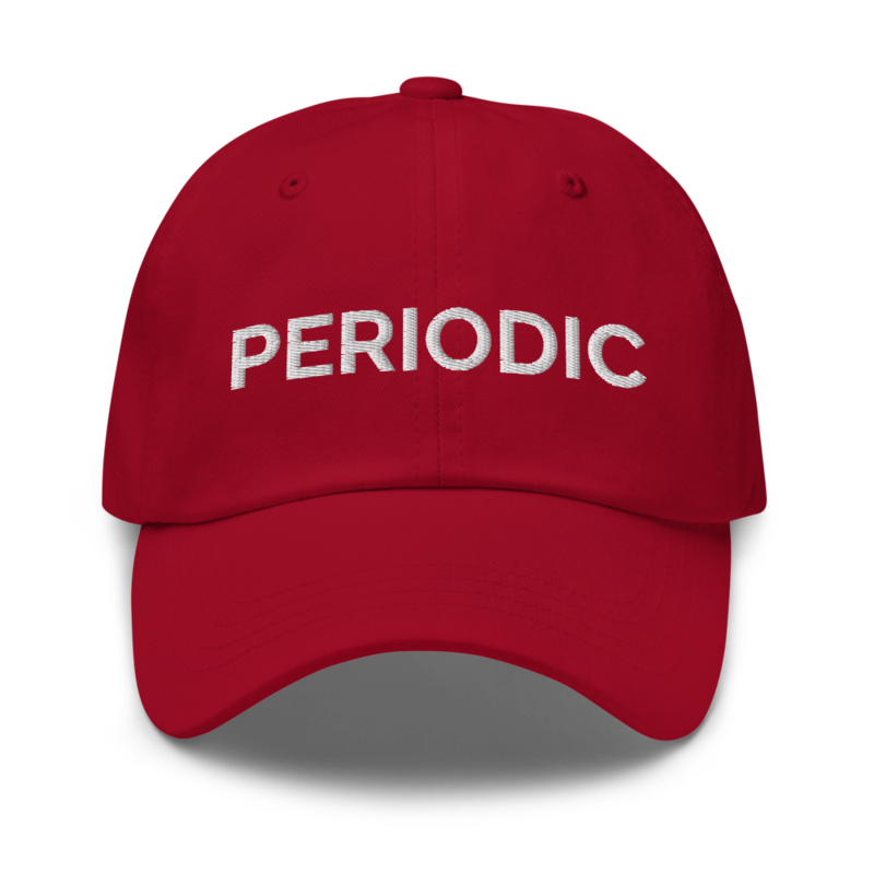 Periodic Hat - Cranberry