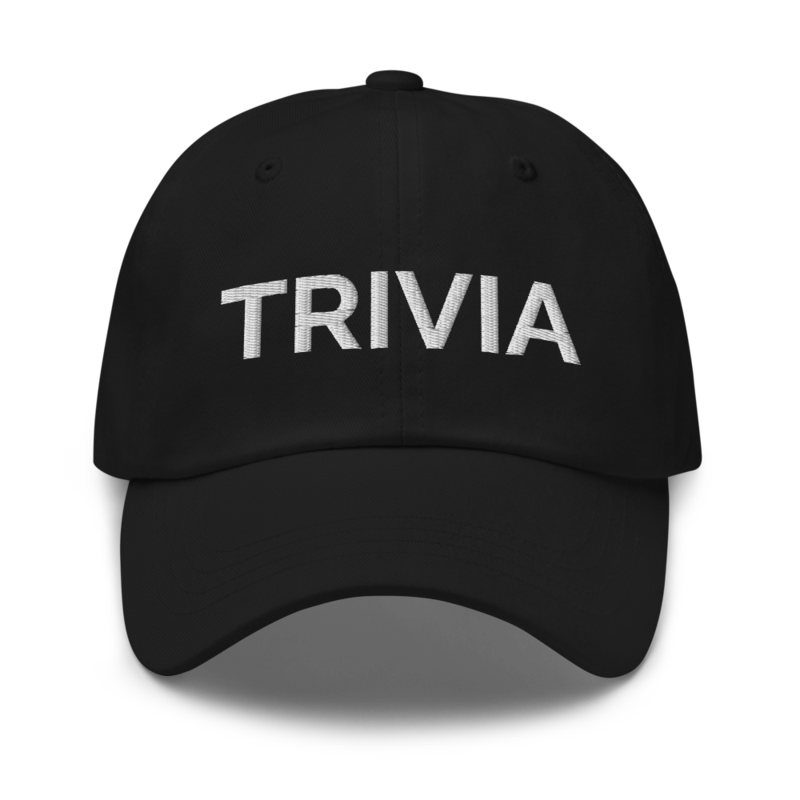 Trivia Hat - Black