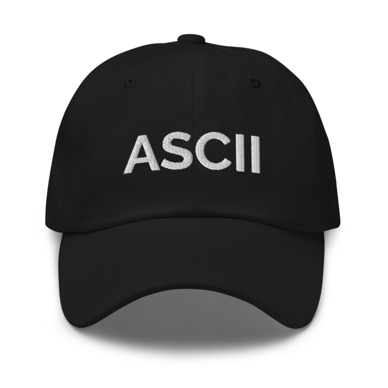 Ascii Hat - Black