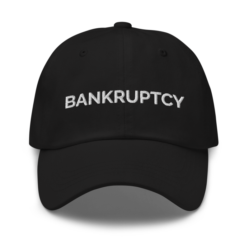 Bankruptcy Hat - Black