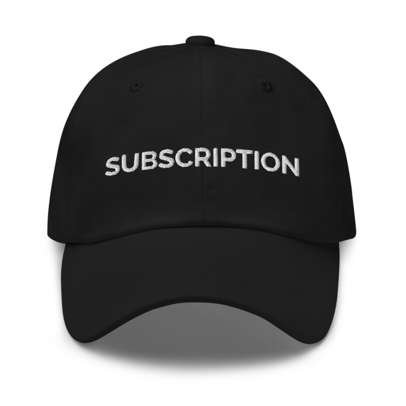 Subscription Hat - Black