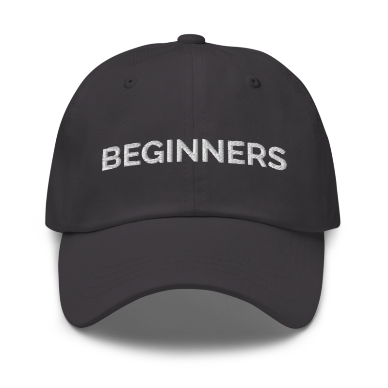 Beginners Hat - Dark Grey