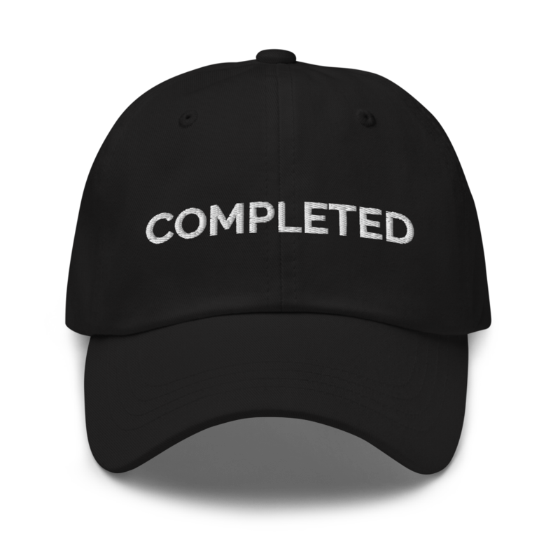 Completed Hat - Black