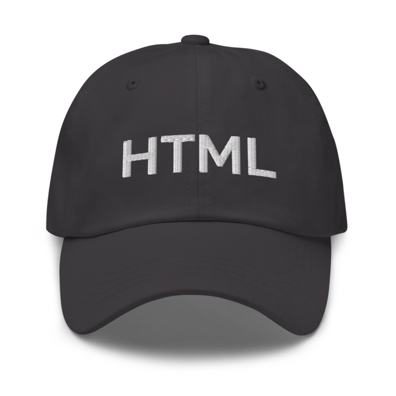 Html Hat - Dark Grey