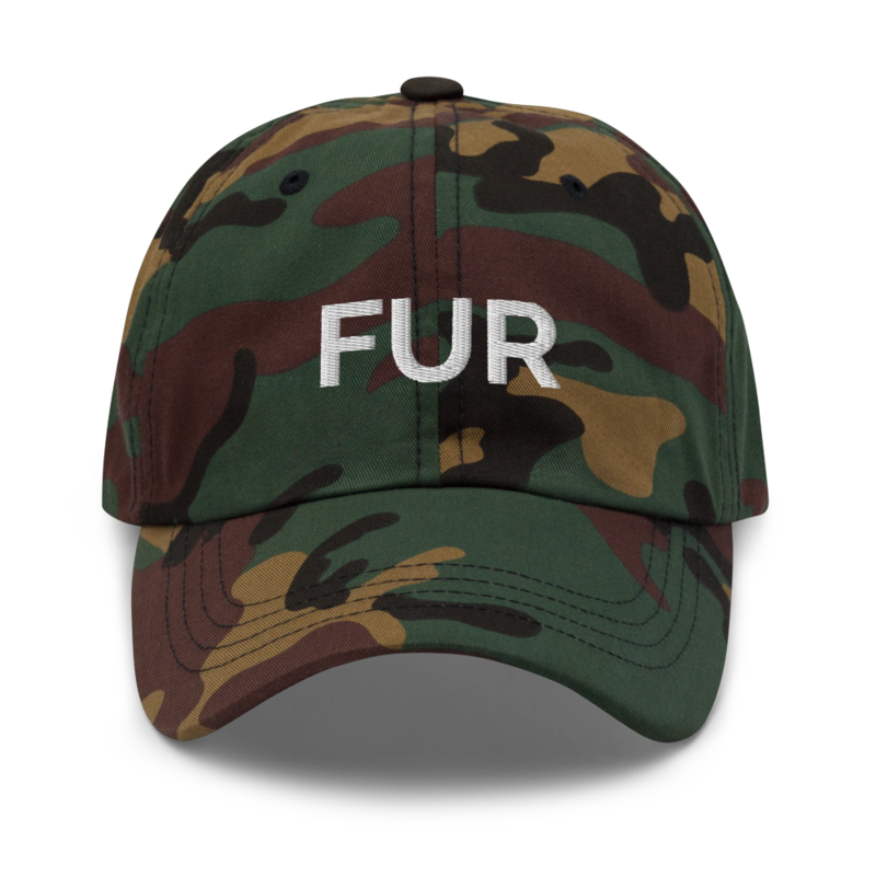 Fur Hat - Green Camo