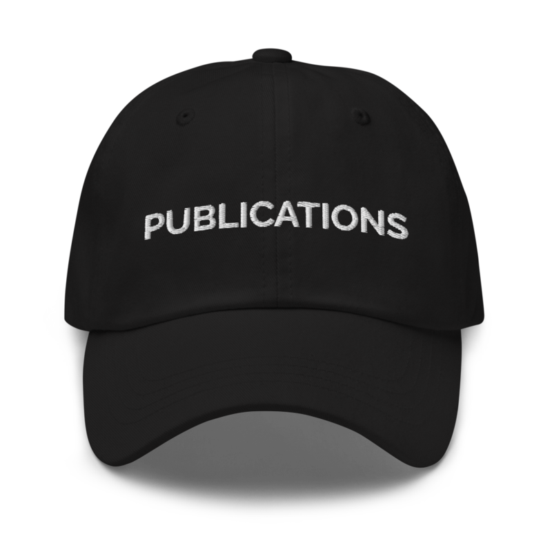 Publications Hat - Black