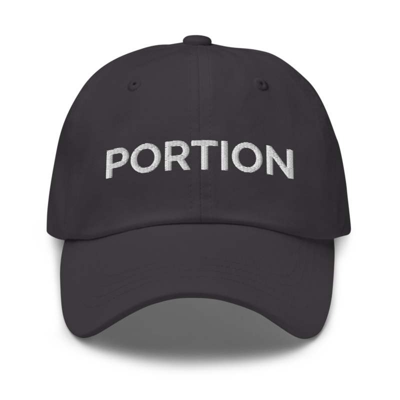 Portion Hat - Dark Grey