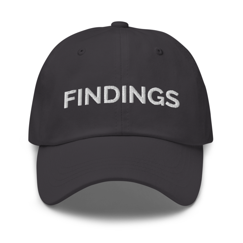 Findings Hat - Dark Grey