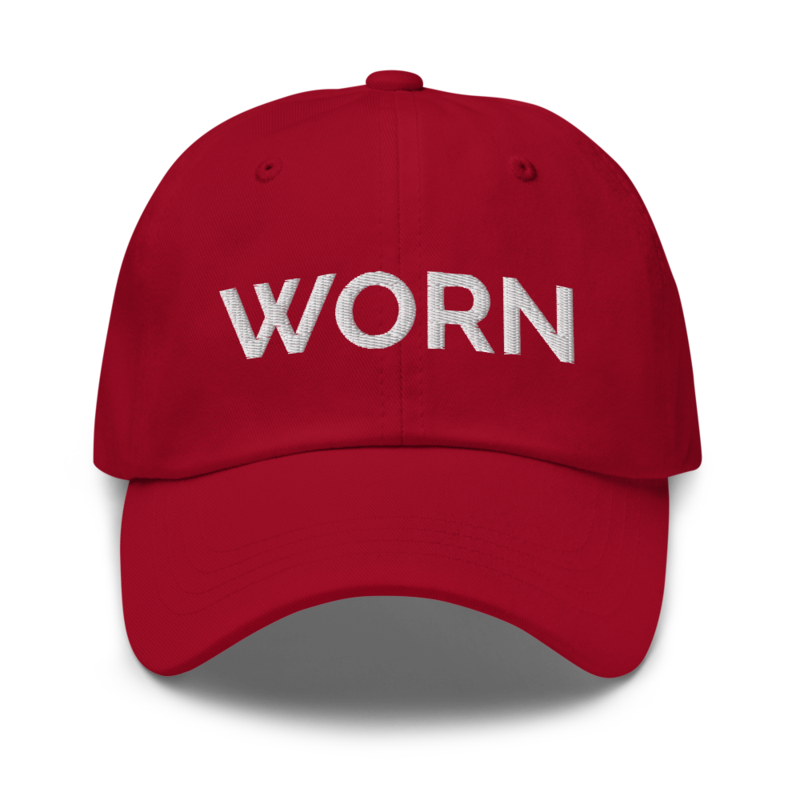 Worn Hat - Cranberry